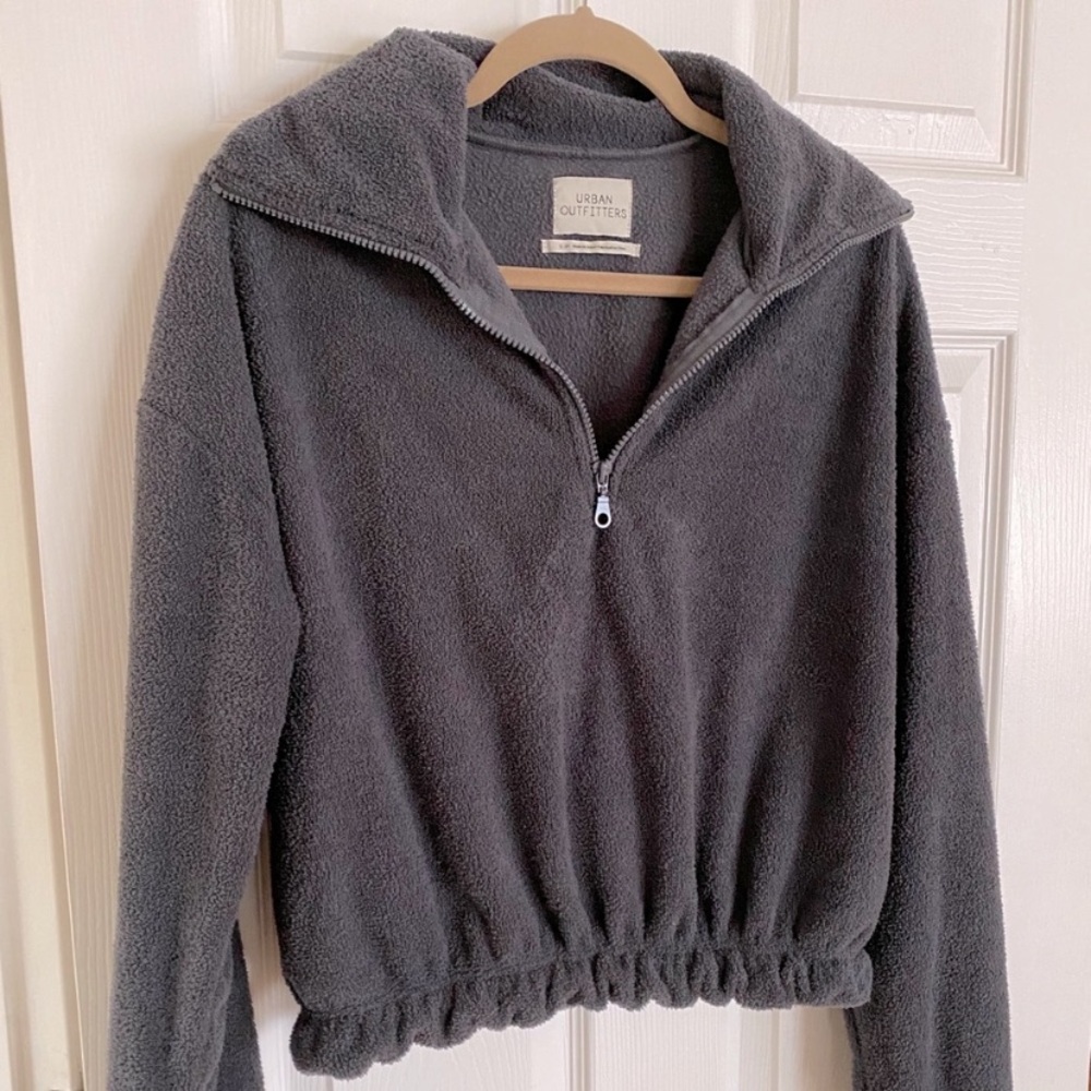 Cropped Quarter-Zip - Urban Outfitters